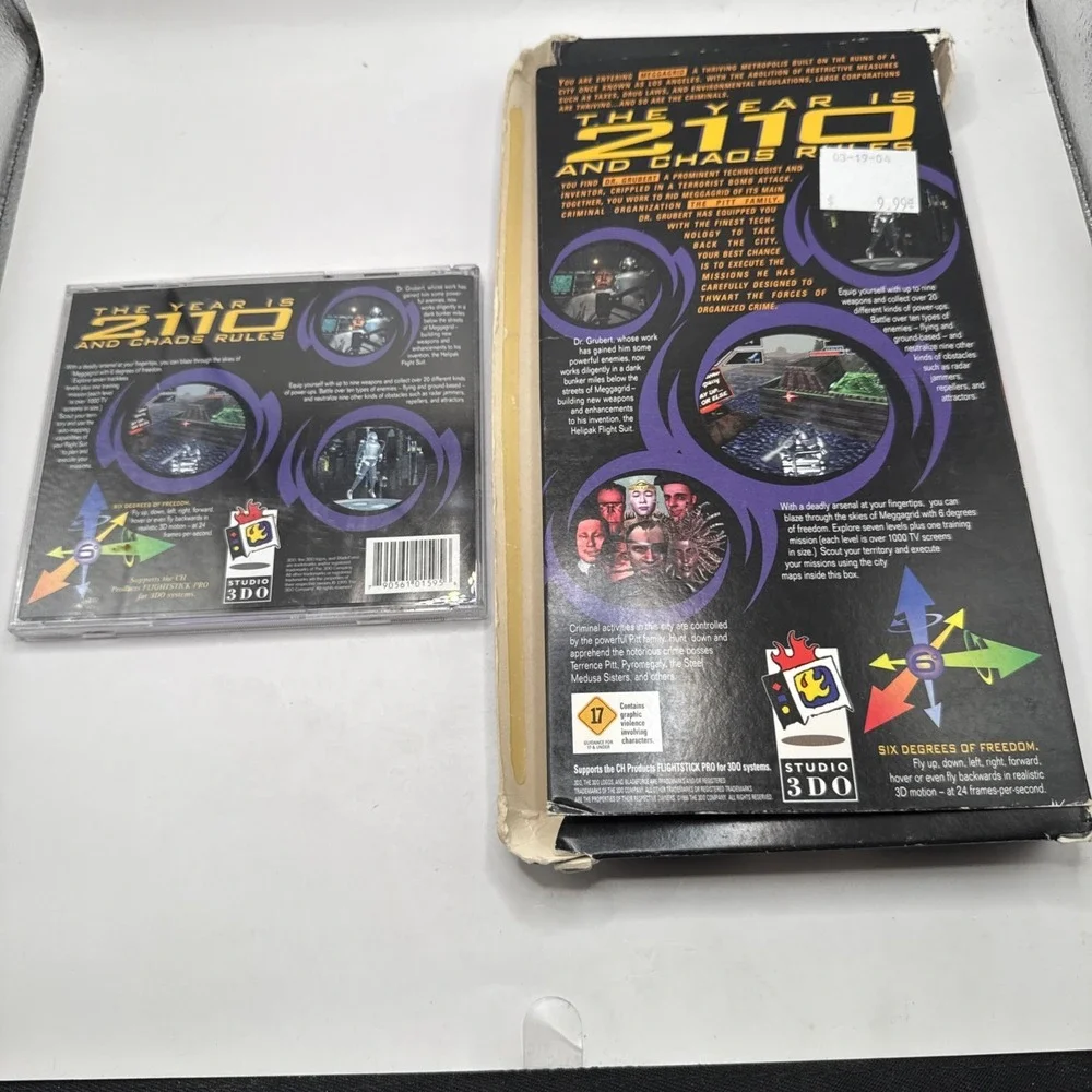 Blade Force 3DO 1995 Game Disc + Box & Manual Tested‎ Working